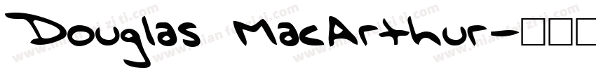 Douglas MacArthur字体转换